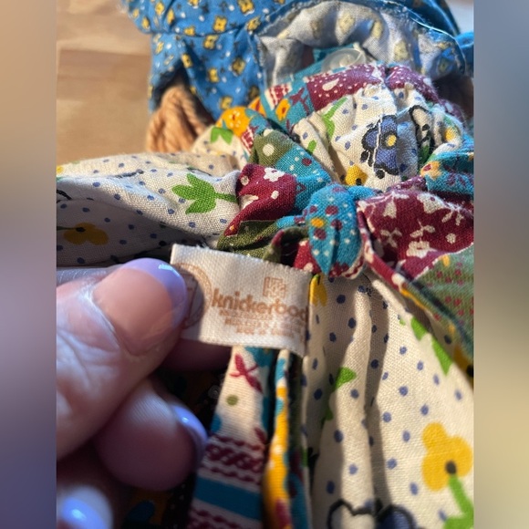 Vintage Holly Hobbie Patchwork Rag Doll with Blue Outfit - Picture 8 of 9